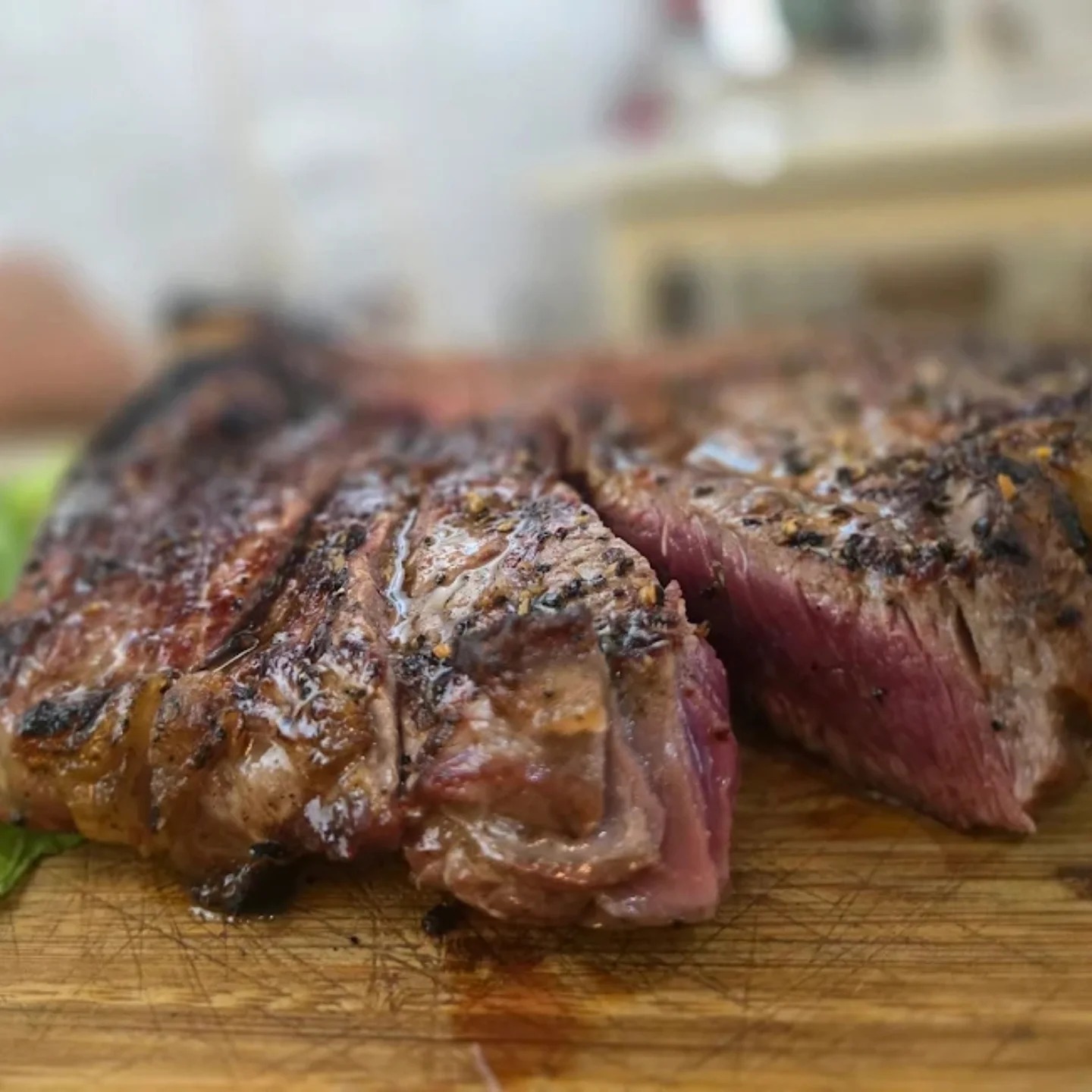 Bistecca alla griglia affettata